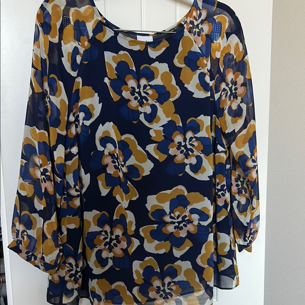 Cabi Floral Blouse - Long sleeve